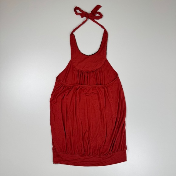 Vintage Y2K Twenty One Beaded Halter Top Micro Mini Dress Size Small Boho Fairy - Picture 3 of 11